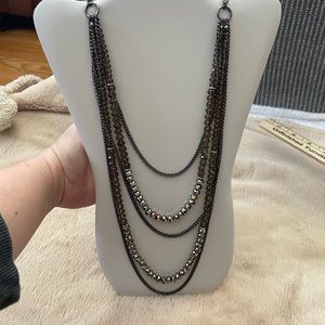 Express 19” adjustable multi strand necklace